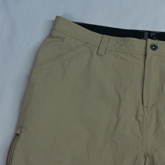 Just Keep Living 36 x‎ 11" Khaki Tech Stretch Performance Outdoor Cargo Shorts - Picture 2 of 7